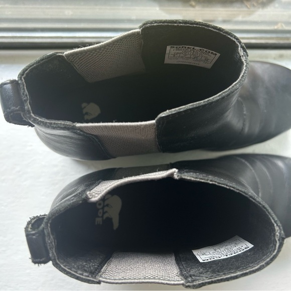 Sorel Joan of Arctic Wedge III Chelsea Bootie Women Size 9 Black - Picture 8 of 10